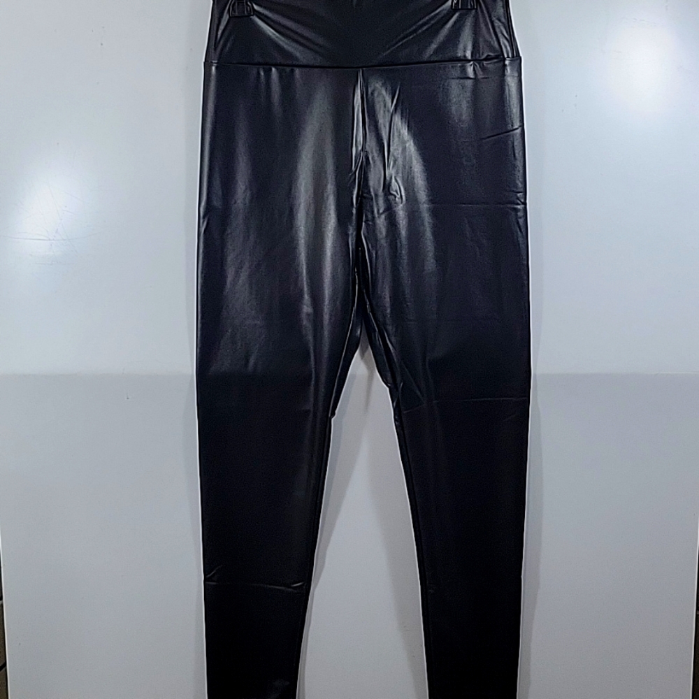 Women's Jimilaka Black Size Medium Faux Leather Pants